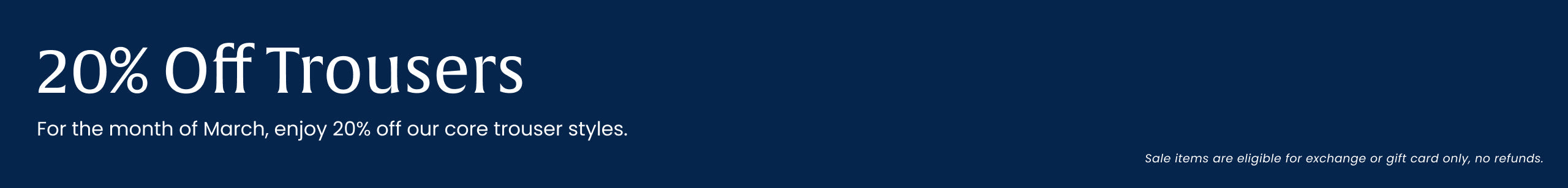 Merino Wool Trousers