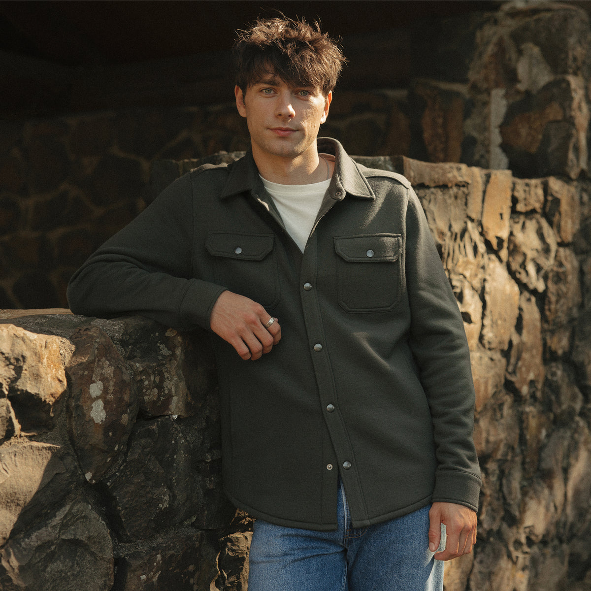 model-spec:Tristen is 188cm, and wears a size M