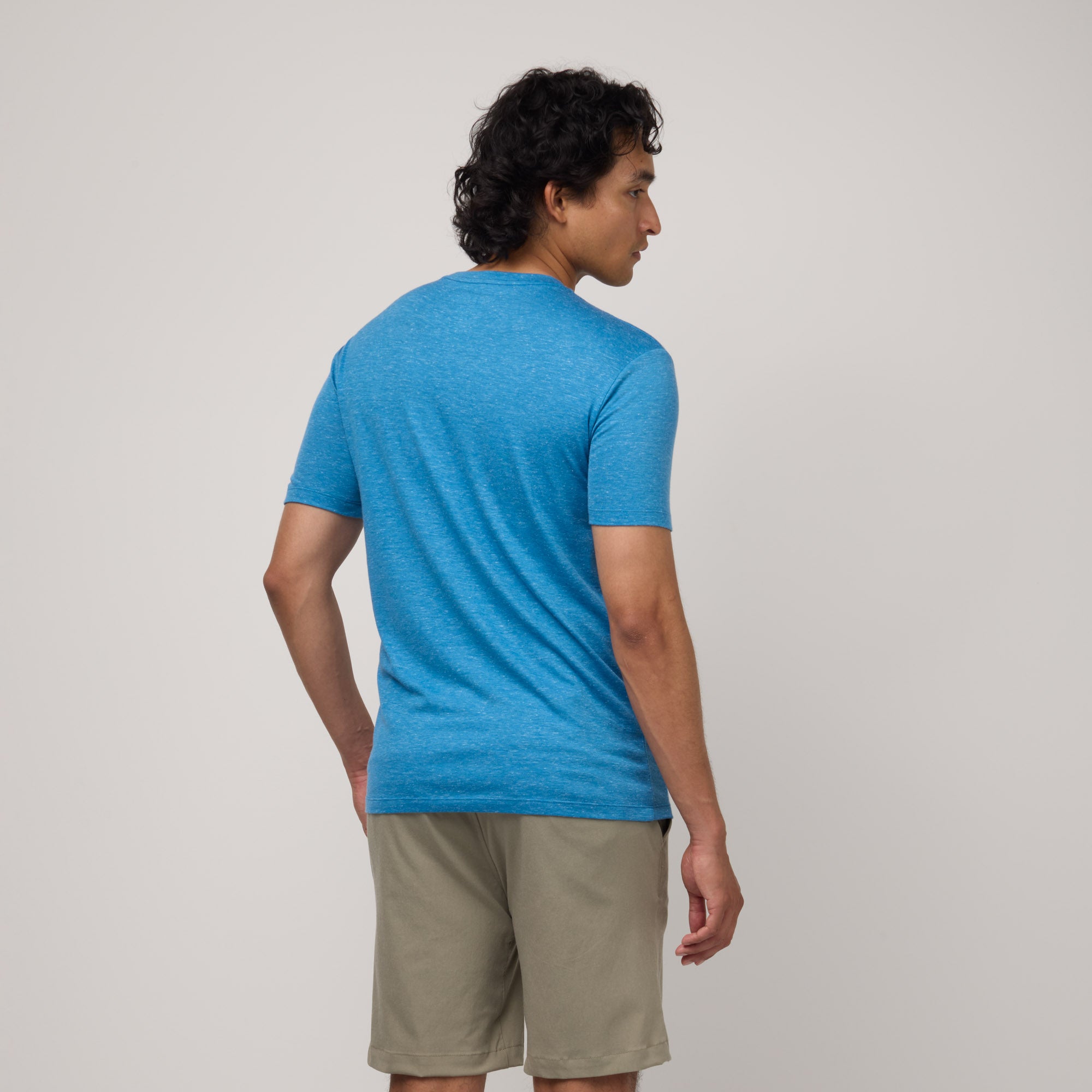 Wool Linen Crew Neck Tee