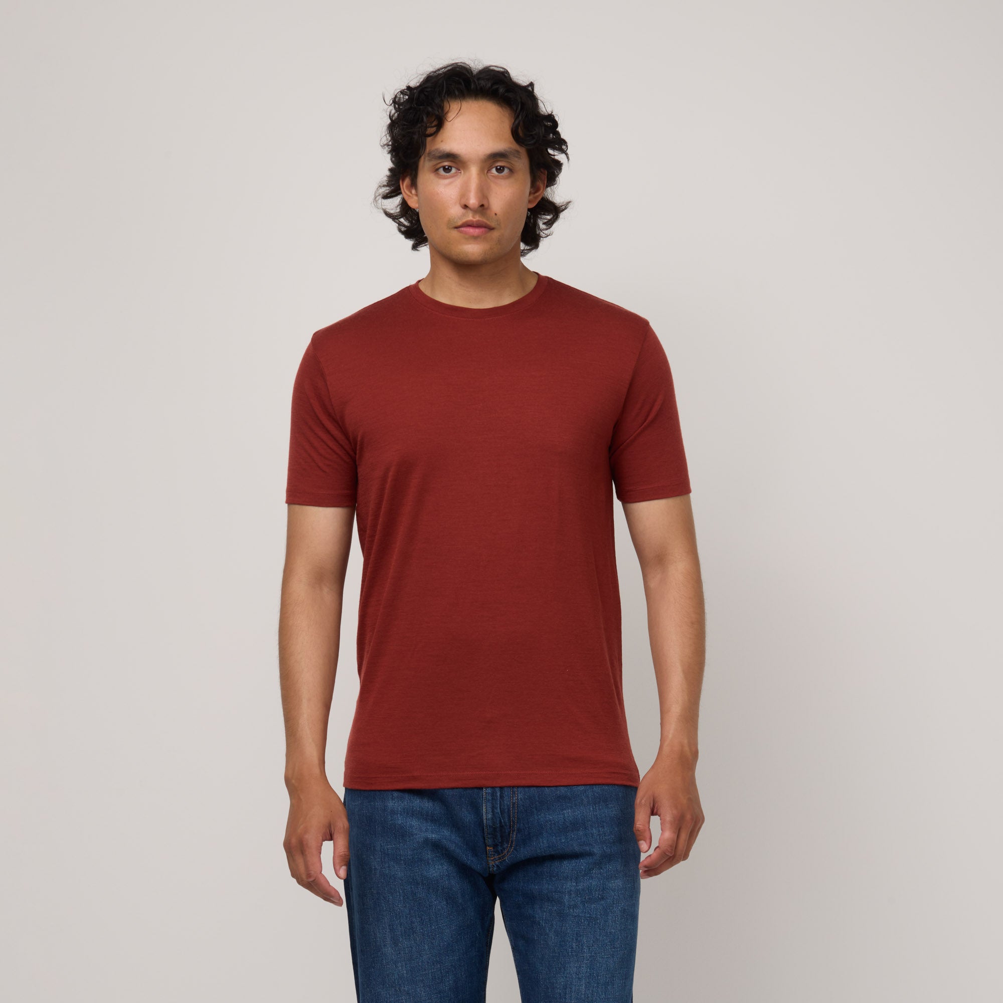 100% Wool Crew Neck Tee