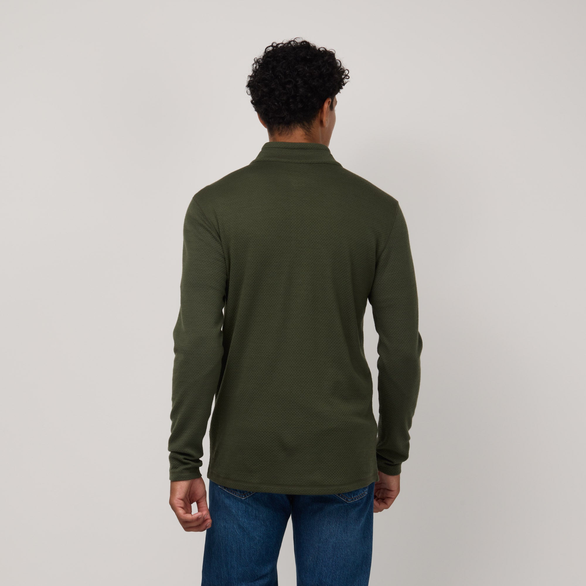 Honeycomb Waffle Quarter-zip