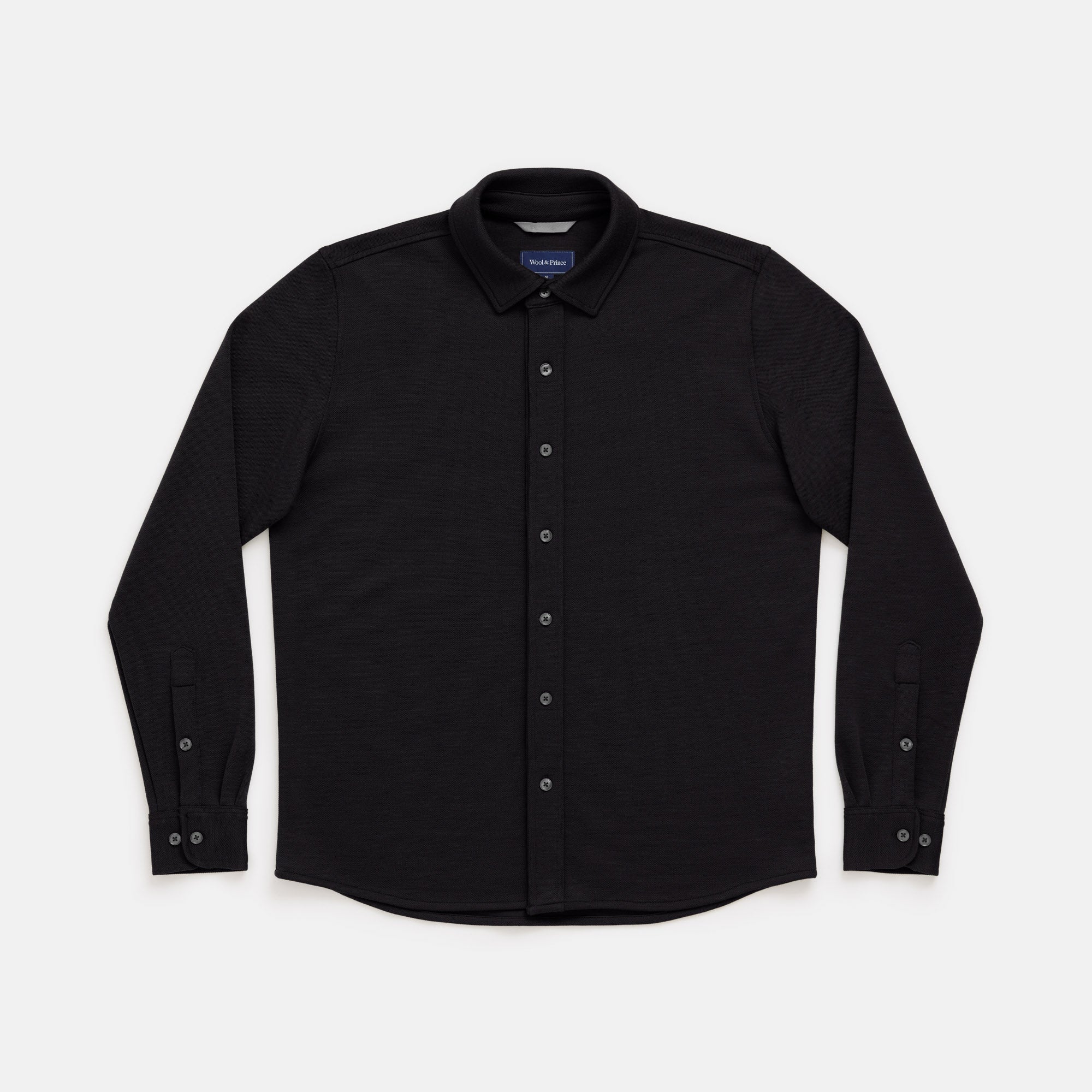 Midweight Pique Button-Down Shirt