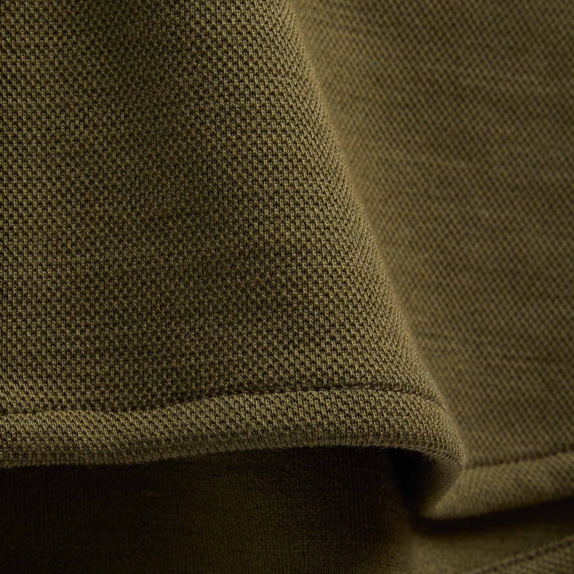 Midweight Pique Button-Down Shirt