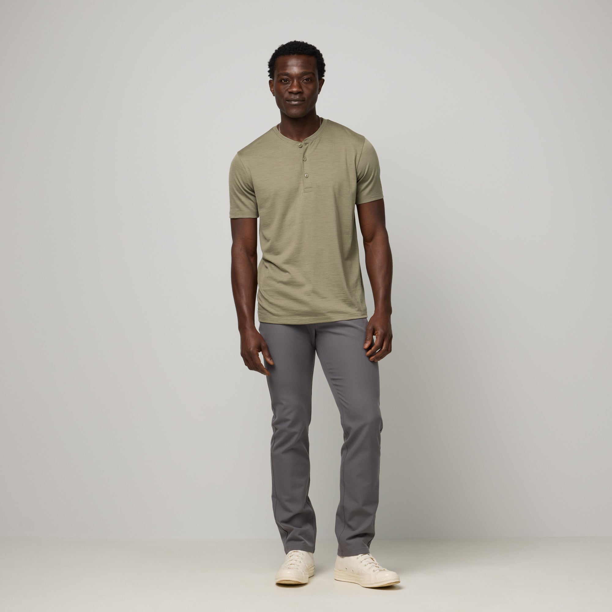model-spec:Kojo is 183cm and wears size M