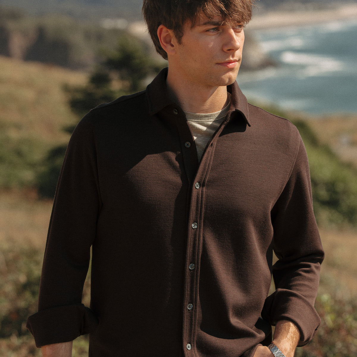 model-spec: Tristen is 188cm, and wears size M