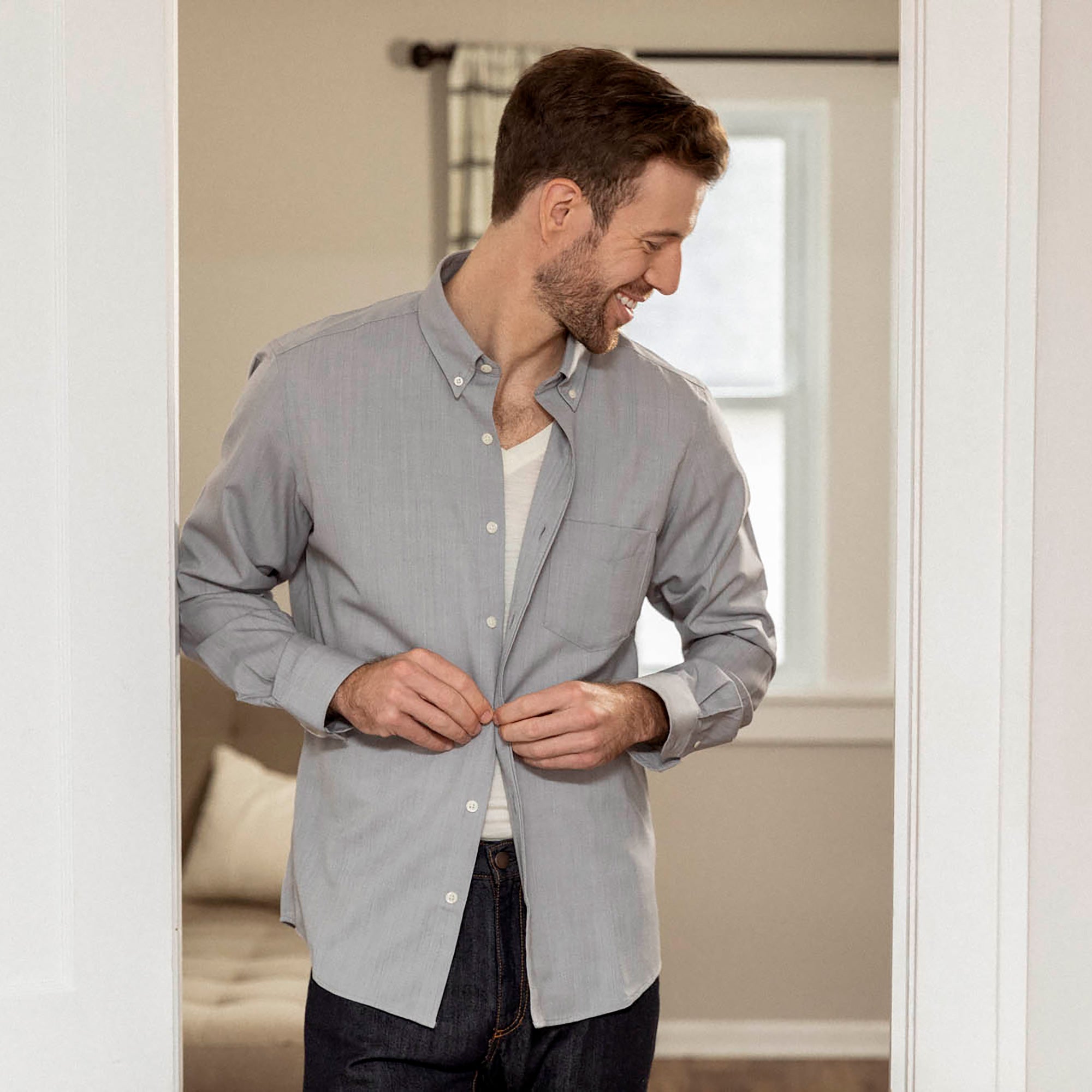 model-spec:Luke is 185cm, wearing size M