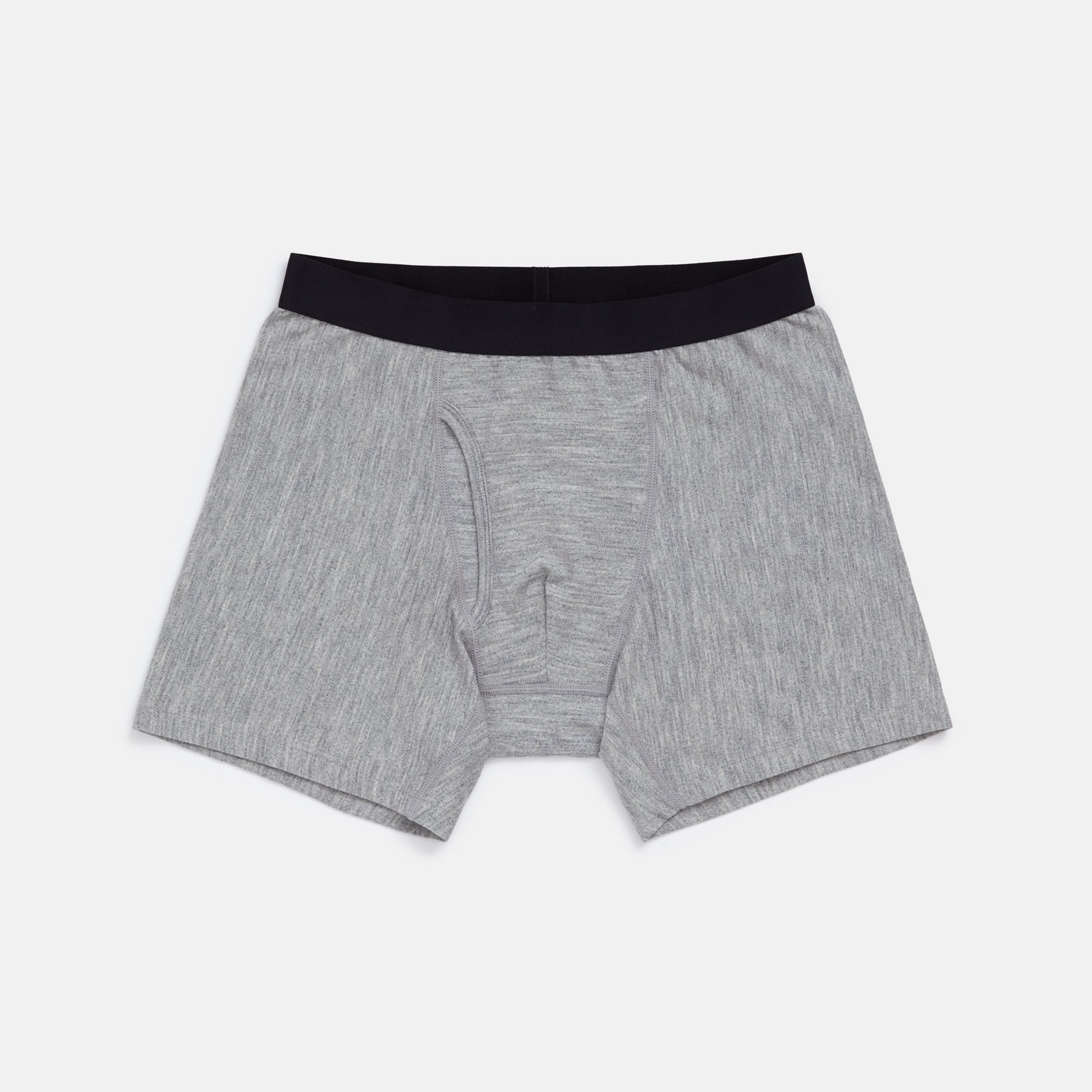 Merino Wool Boxer Briefs, Gray Heather