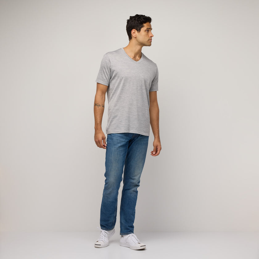 Signature Deep V-Neck Tee