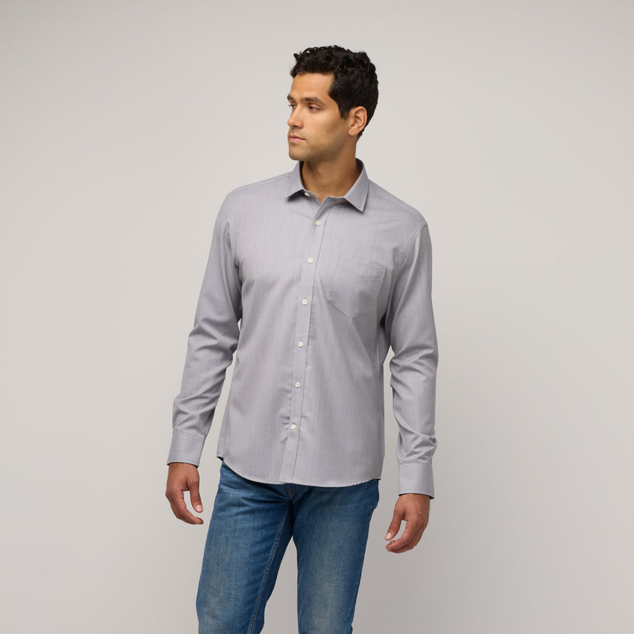 european dress shirts Stanton 120s Red Bengal Stripe Shirt