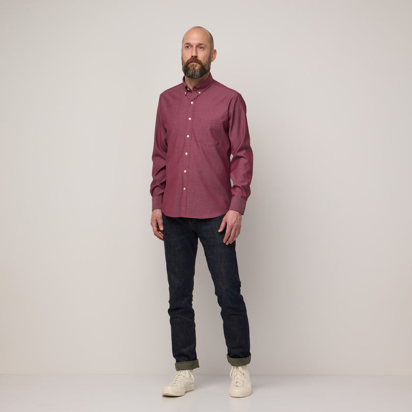 ,model-spec:Chad is 185cm, 76kg, and wears size M Slim
