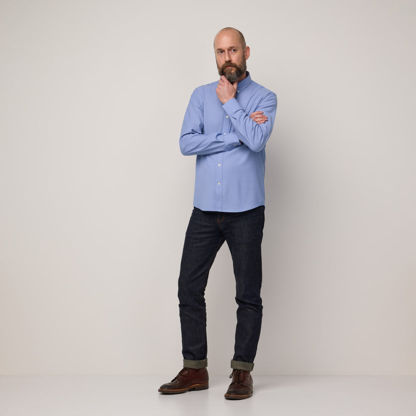 model-spec:Chad is 185cm, 76kg, and wears size M Slim